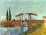 Vincent van Gogh The Langlois Drawbridge painting